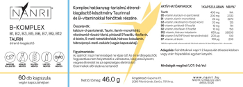 b-komplex metilmentes b12-vitamin nad+ taurin cimke nanri vitamin